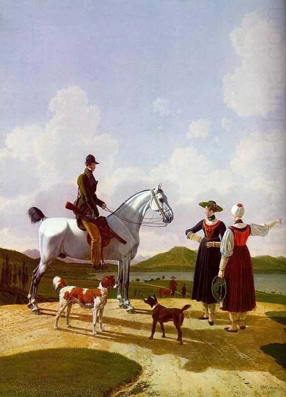 Riders on Lake Tegernsee, Wilhelm von Kobell